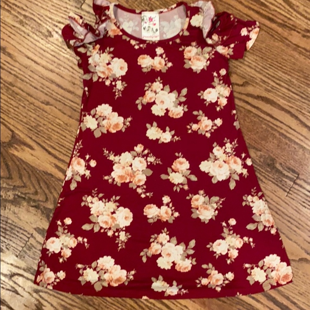 Jenna & Jessie fall flower soft dress size 7